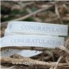 Order Wedding Owl Ribbon - Congratulations Bridal White